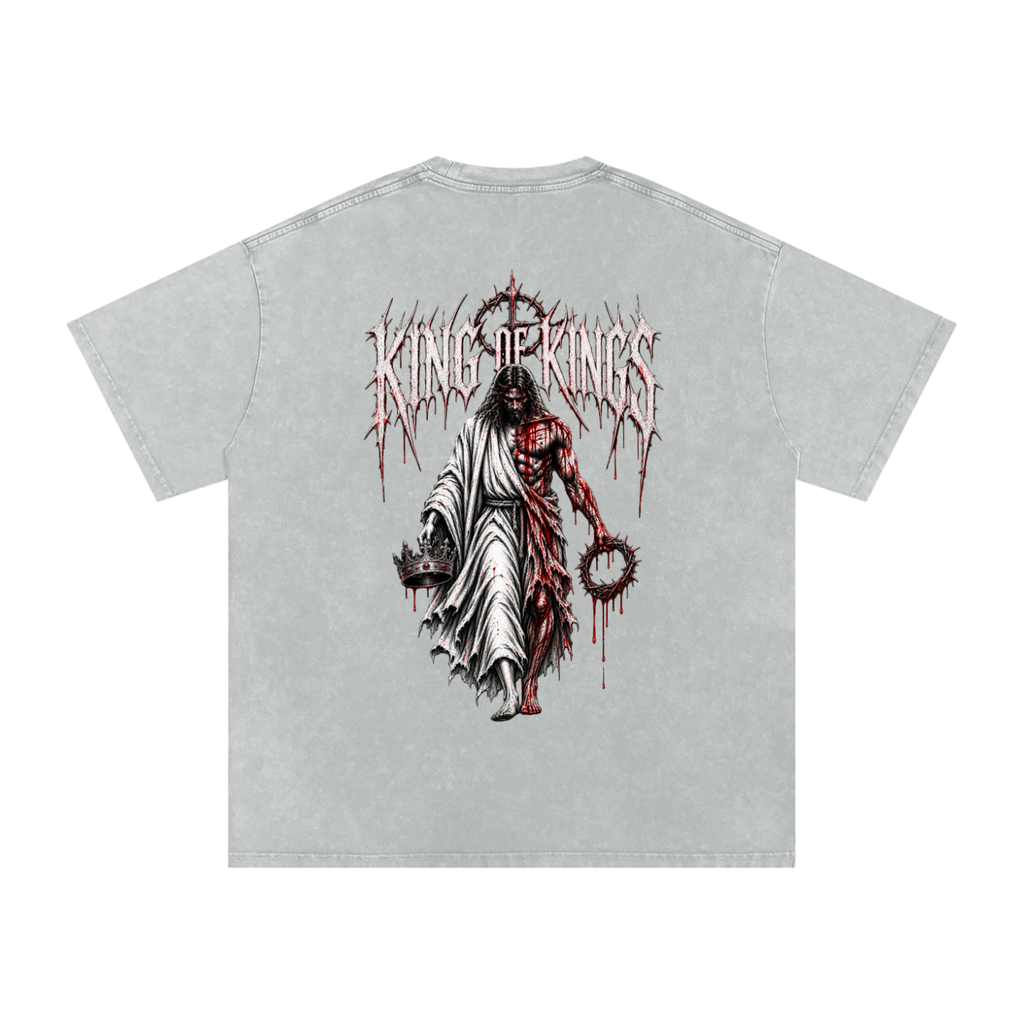 King of Kings — Snow Washed Oversized Tee