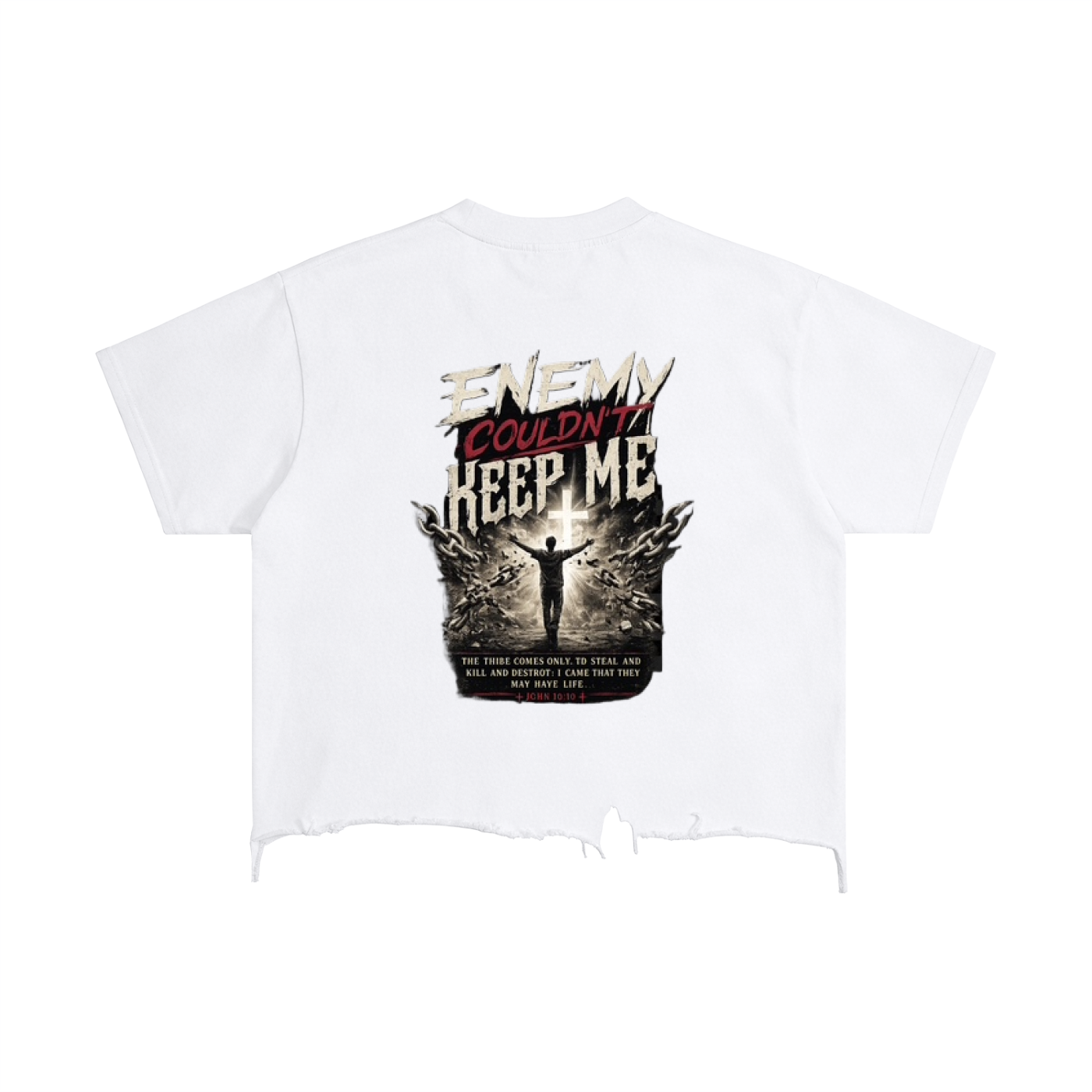 Vintage Wash Boxy Distressed Hem T-Shirt