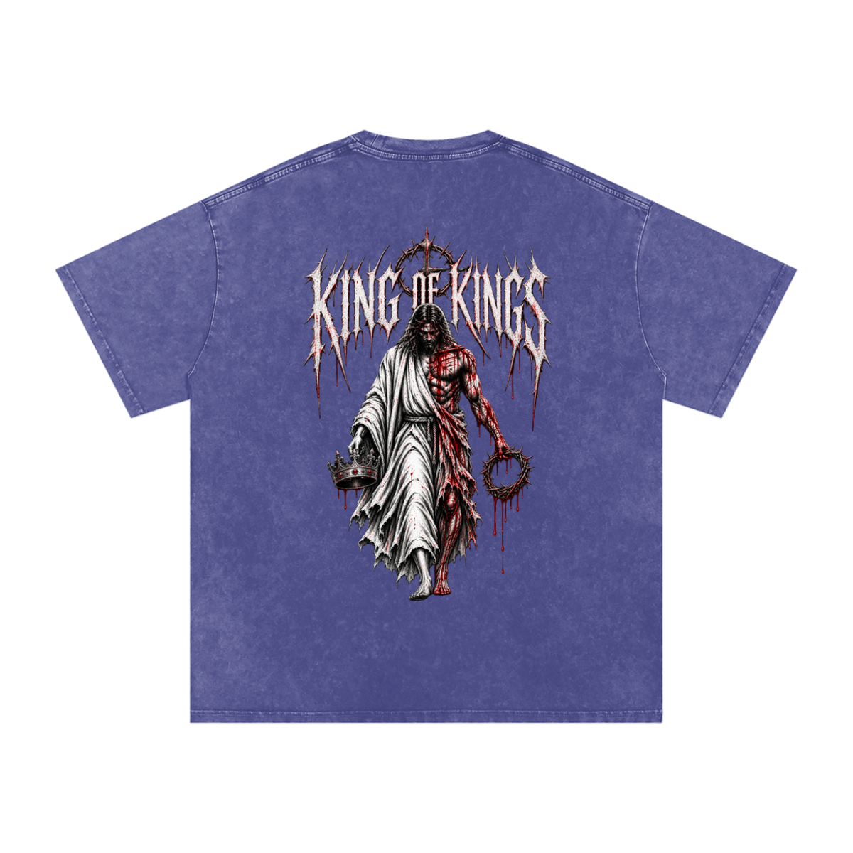 King of Kings — Snow Washed Oversized Tee