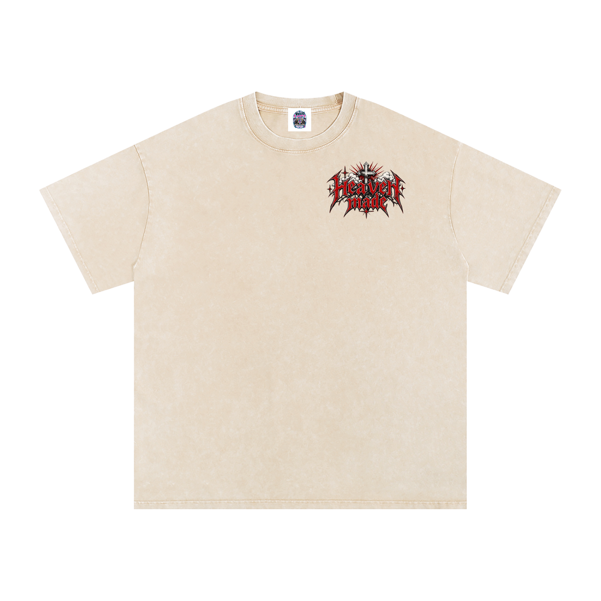 Heavy Metal Heaven Made — Snow Washed Oversized Tee