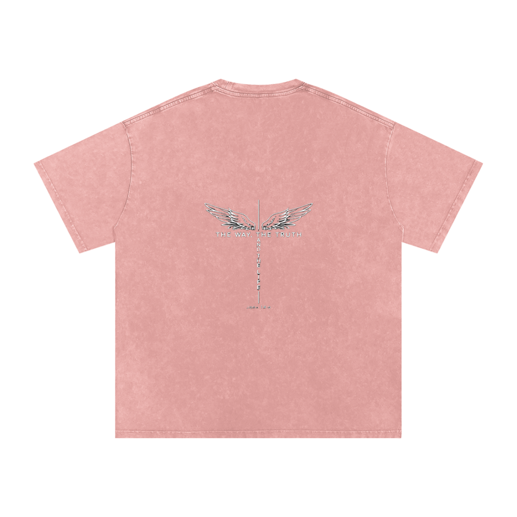 The Way The Truth The Life Unisex Snow Washed Tee