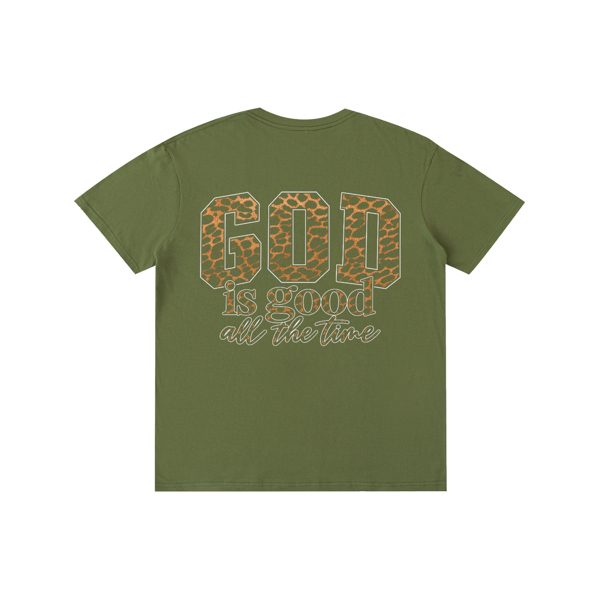 God Is Good All The Time — Cheetah Print Unisex Tee