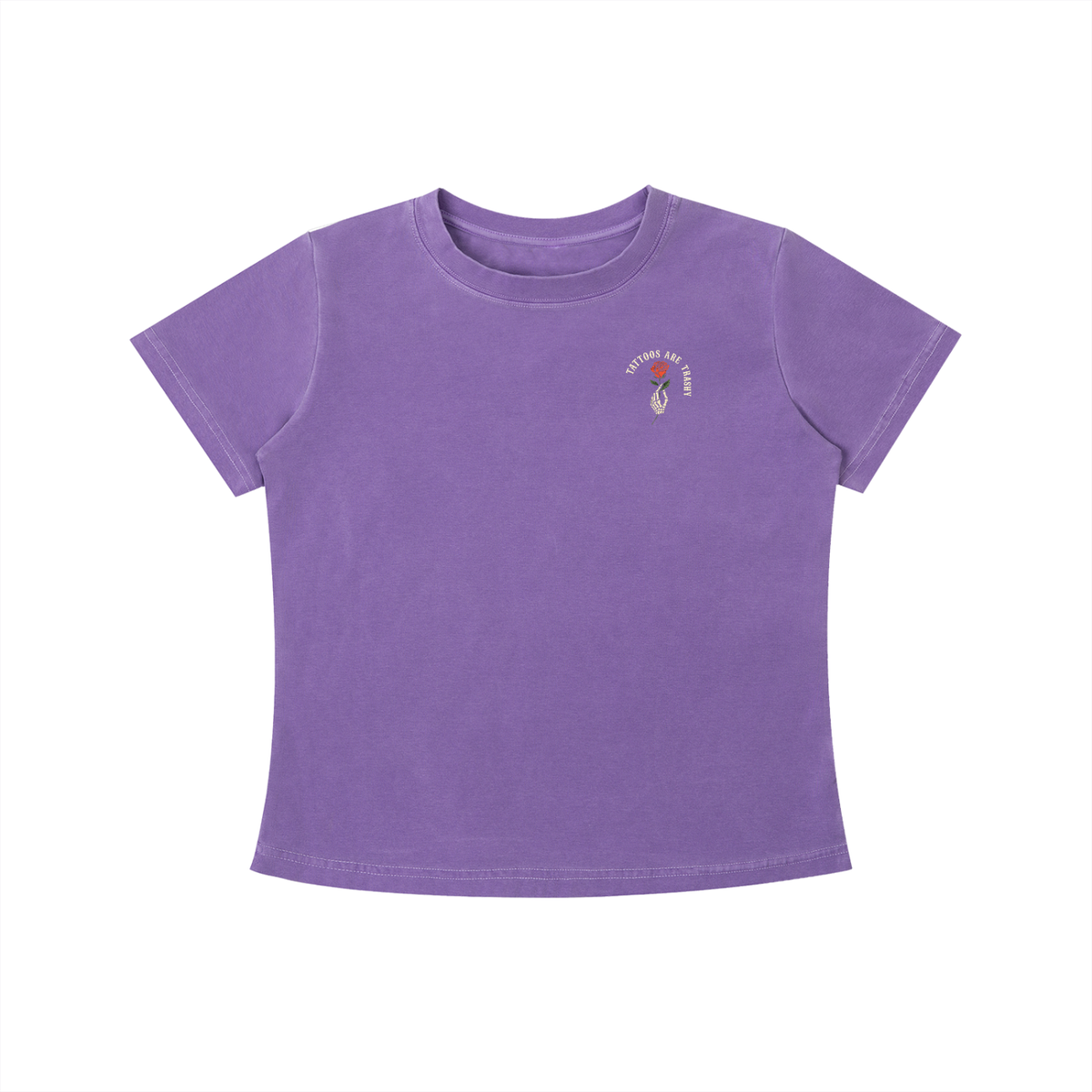 Tattoos Are Trashy Women's Crop Tee