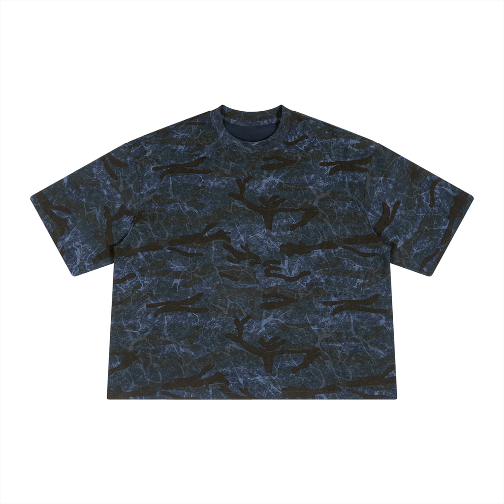 Unisex Boxy Camo Print T-Shirt