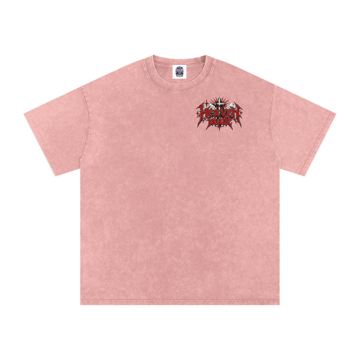 Heavy Metal Heaven Made — Snow Washed Oversized Tee