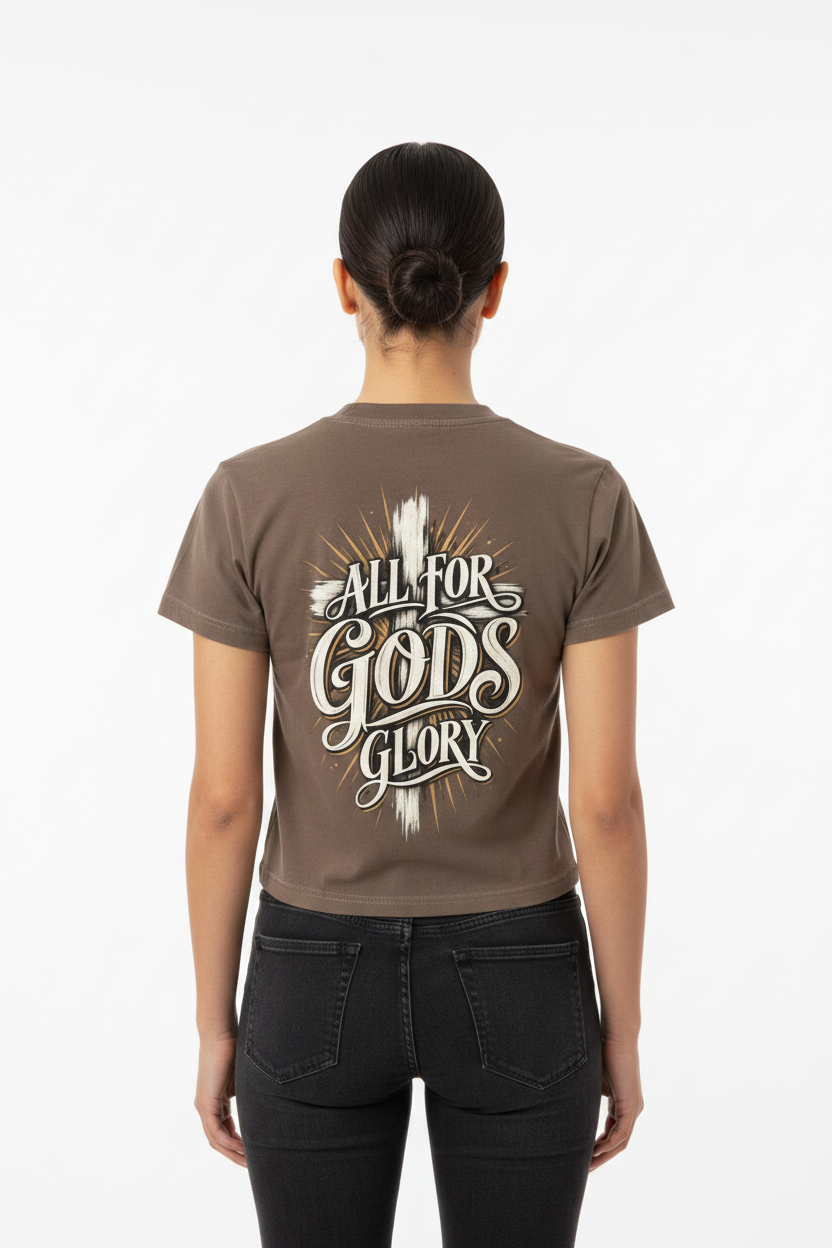 All for God's Glory Women's Crop Tee