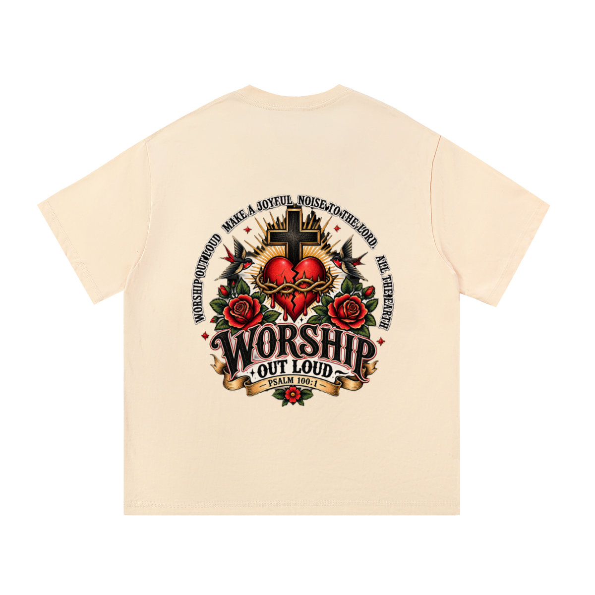 Worship Out Loud Unisex Essential Tee – Psalm 100:1