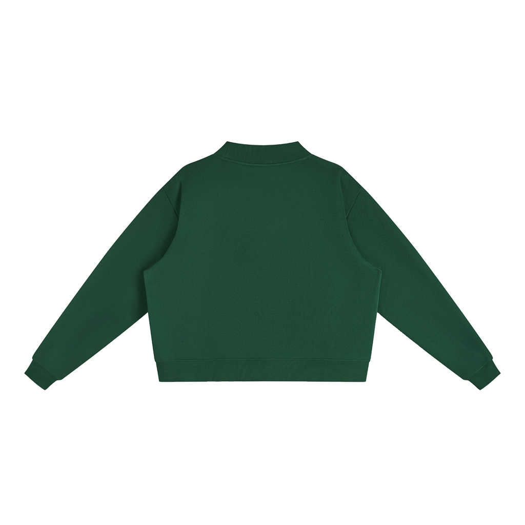 Yahweh Fleece Mock-Neck Crew Sweatshirt