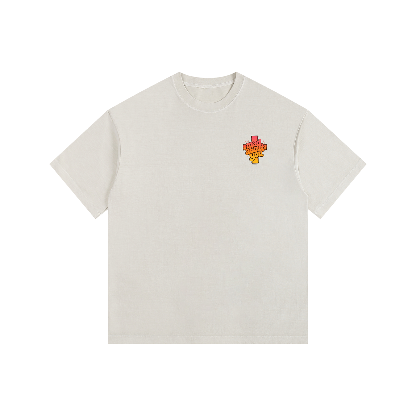 God Is Never Mad At You — He's Always Mad About You Tee