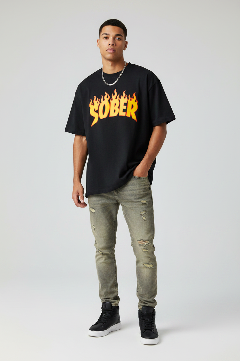 Sober On Fire — Unisex Tee
