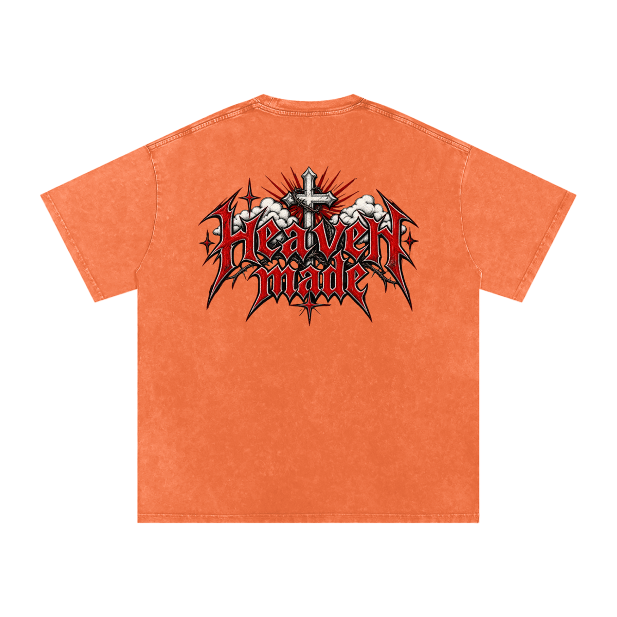 Heavy Metal Heaven Made — Snow Washed Oversized Tee