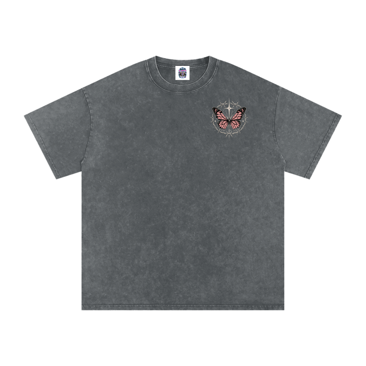 Snow Washed Oversized Cotton T-Shirt