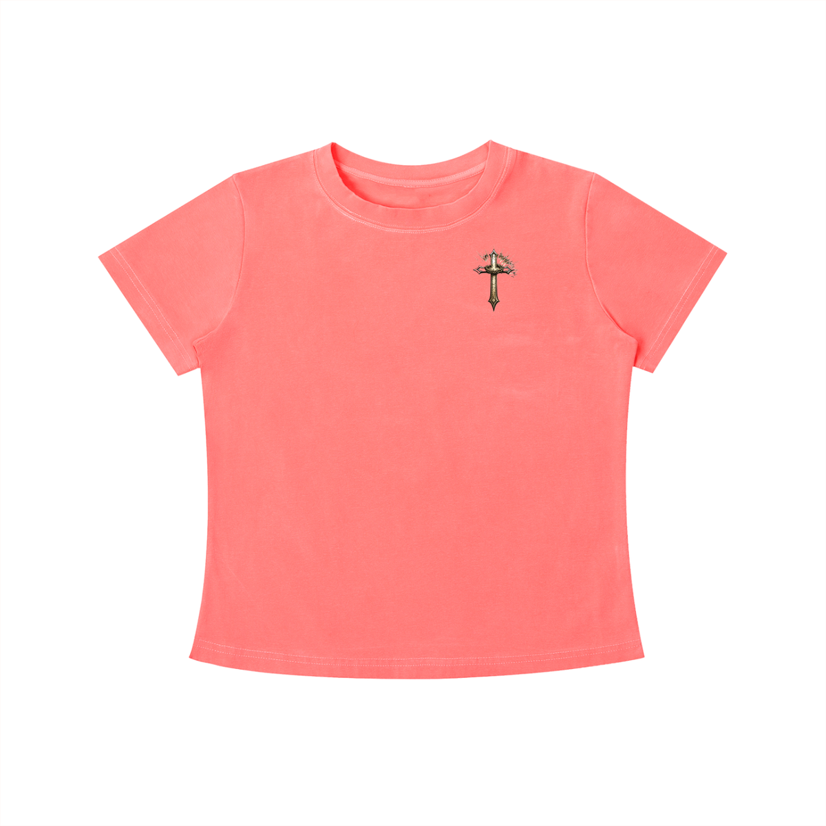 The Enemy Tried to Keep Me but God Saved Me Women's Crop Tee
