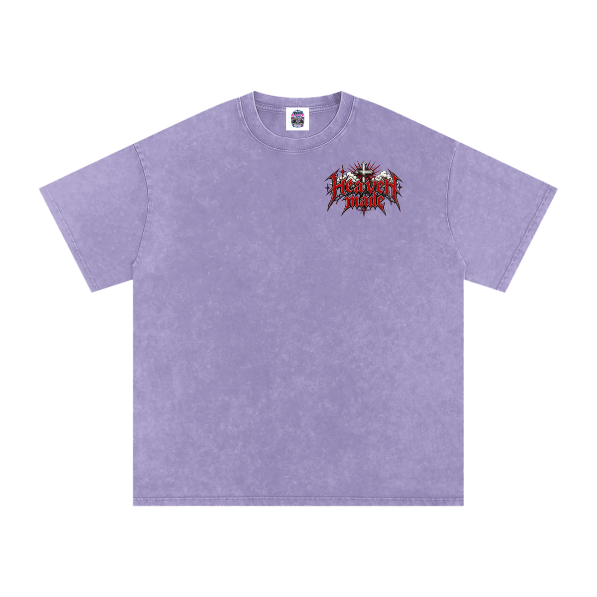 Heavy Metal Heaven Made — Snow Washed Oversized Tee