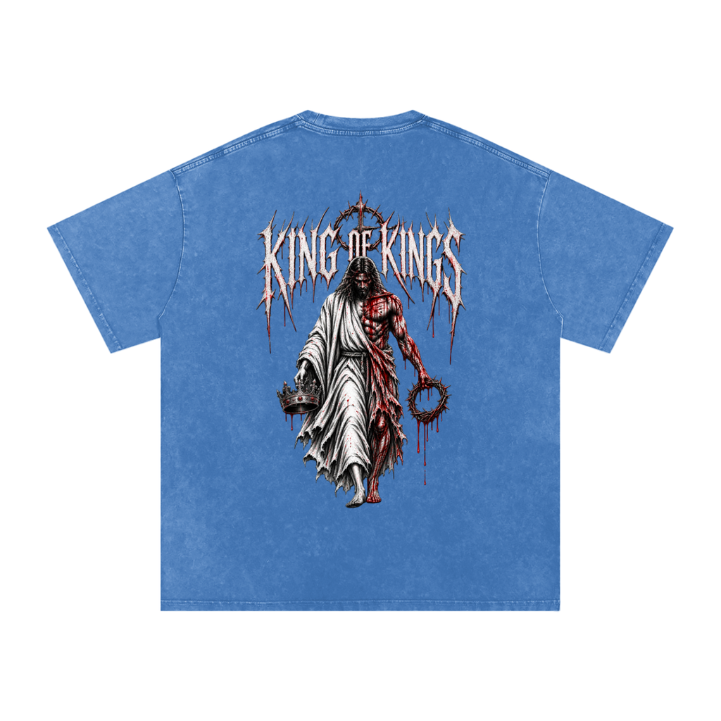 King of Kings — Snow Washed Oversized Tee