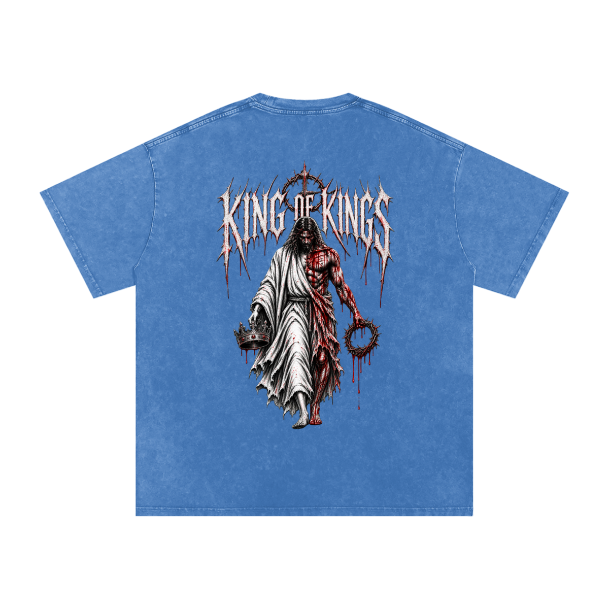 King of Kings — Snow Washed Oversized Tee