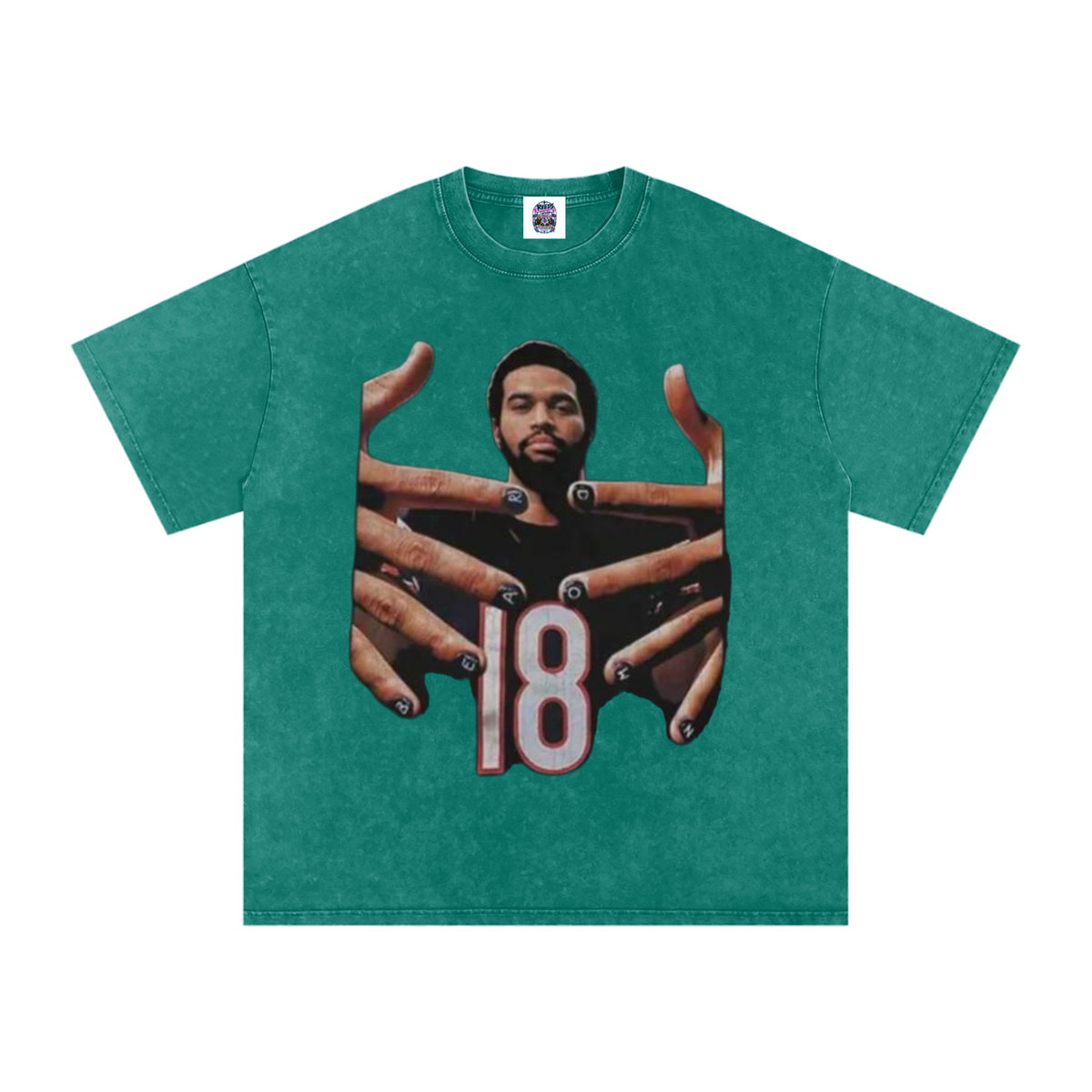 Caleb Williams Bear Down Snow Wash Oversized Tee