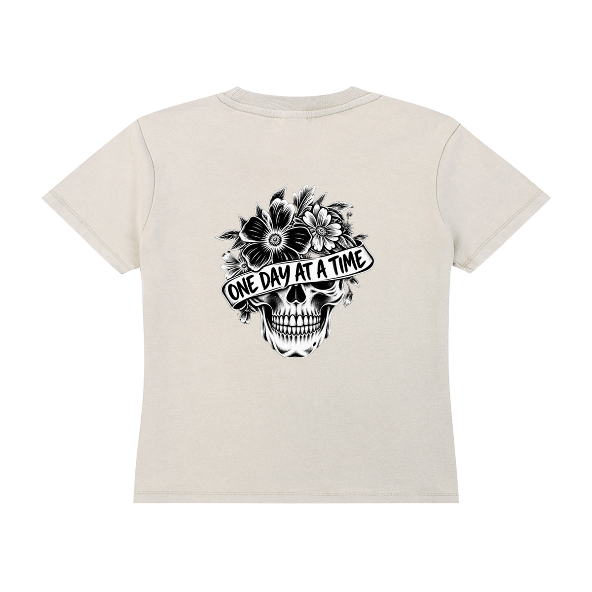 One Day at Time Vintage Wash Drop Shoulder T-shirt