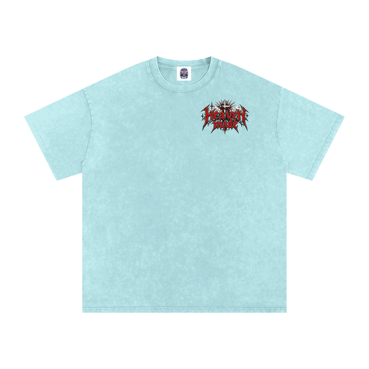 Heavy Metal Heaven Made — Snow Washed Oversized Tee