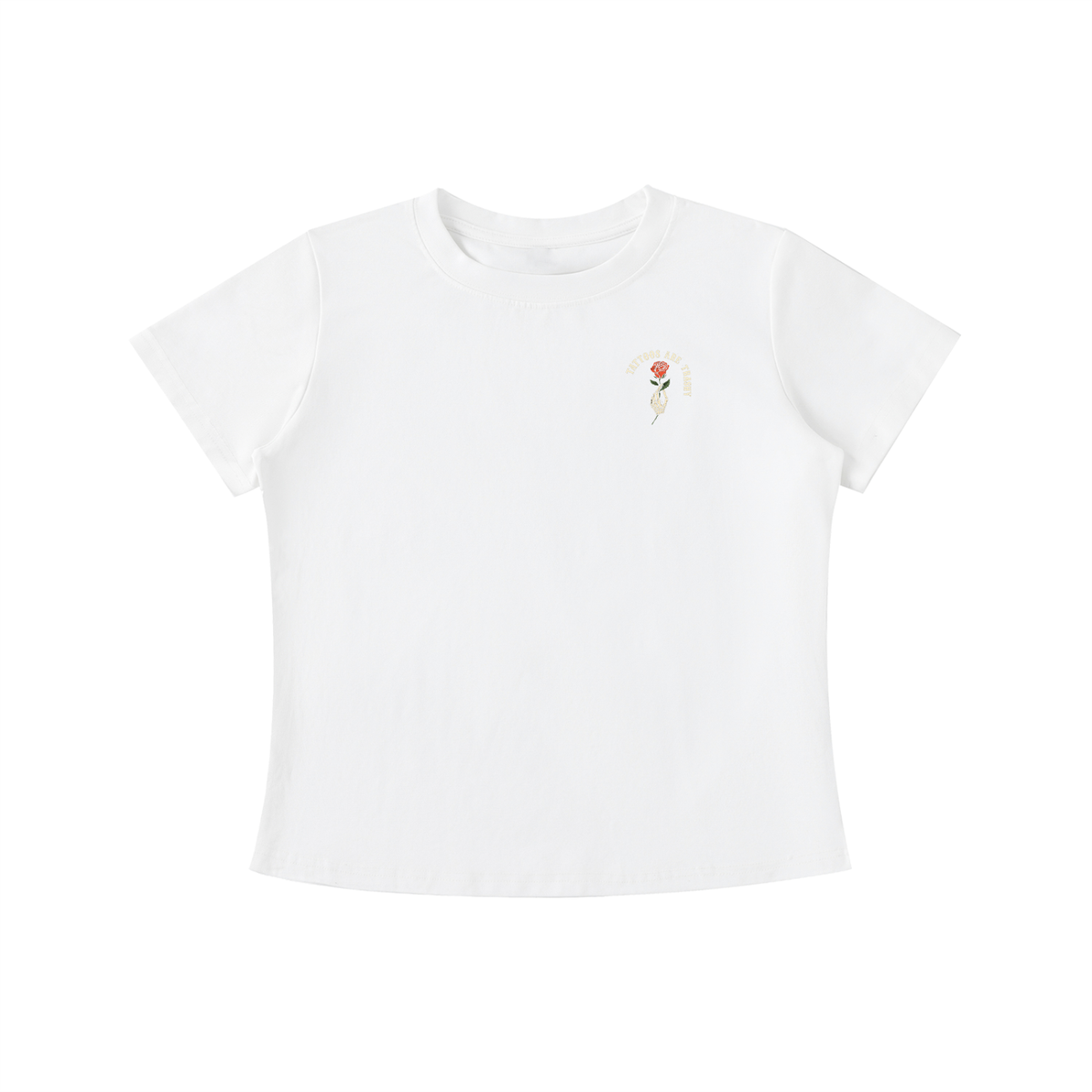 Tattoos Are Trashy Women's Crop Tee