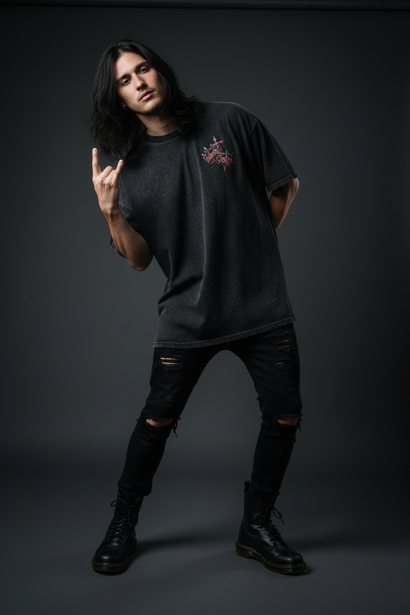 King of Kings — Snow Washed Oversized Tee