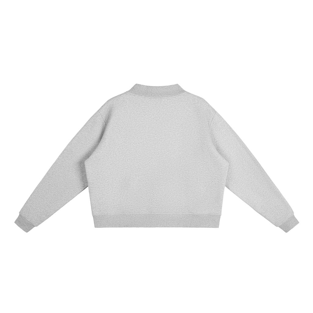 Bears Yarn-Write Mock-Neck Fleece Sweatshirt