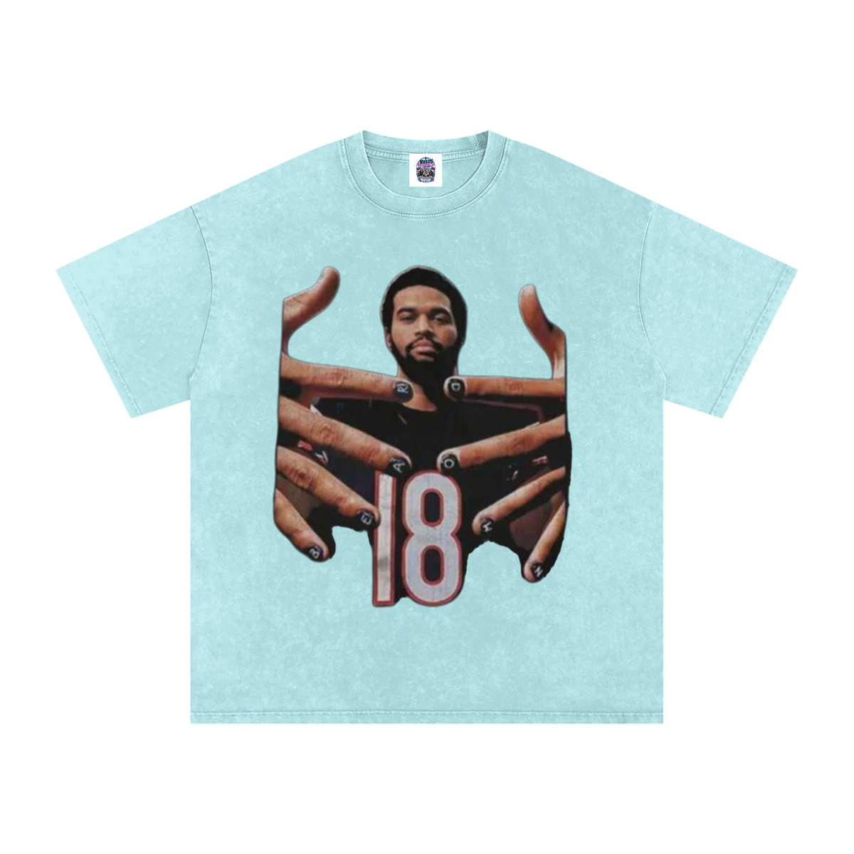 Caleb Williams Bear Down Snow Wash Oversized Tee