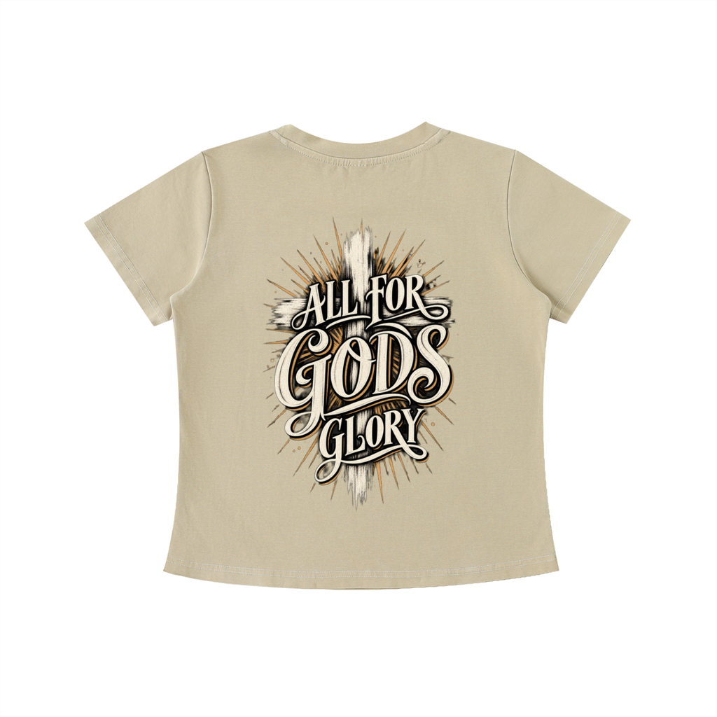 All for God's Glory Women's Crop Tee