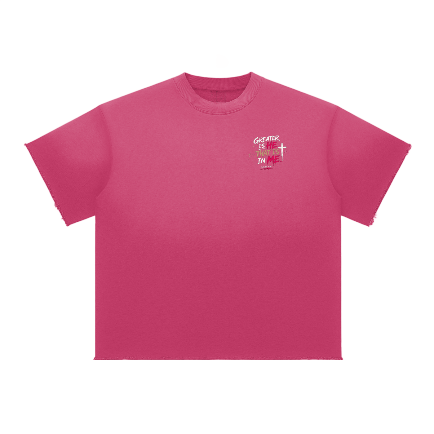 God's Earth Not the Enemy's Playground — Sun Fade Raw Edge Tee