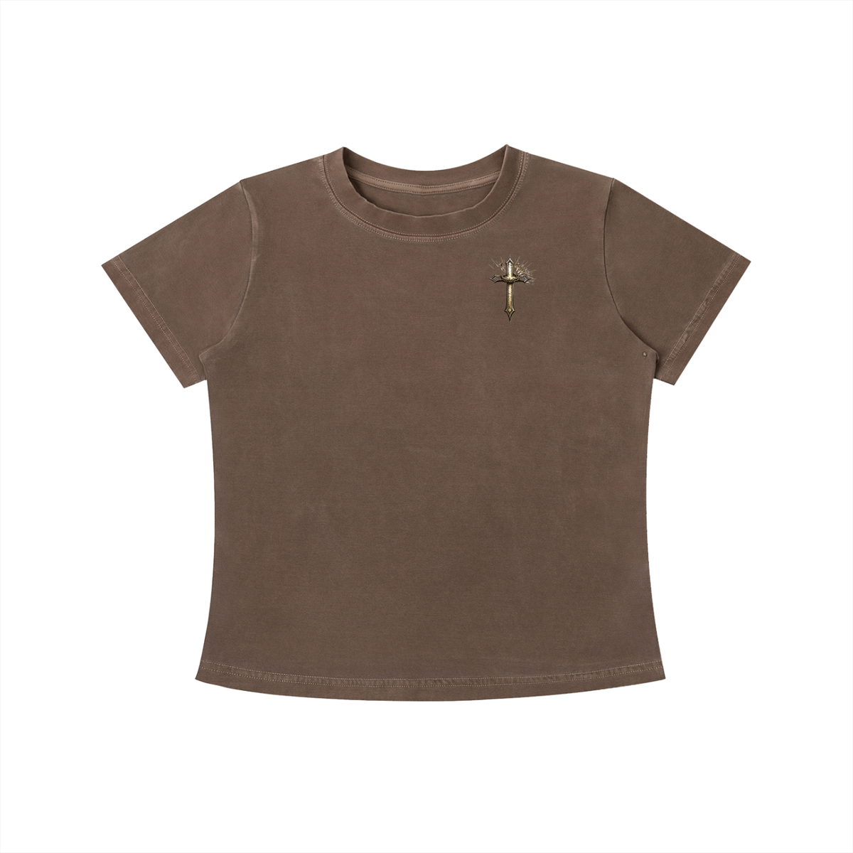The Enemy Tried to Keep Me but God Saved Me Women's Crop Tee