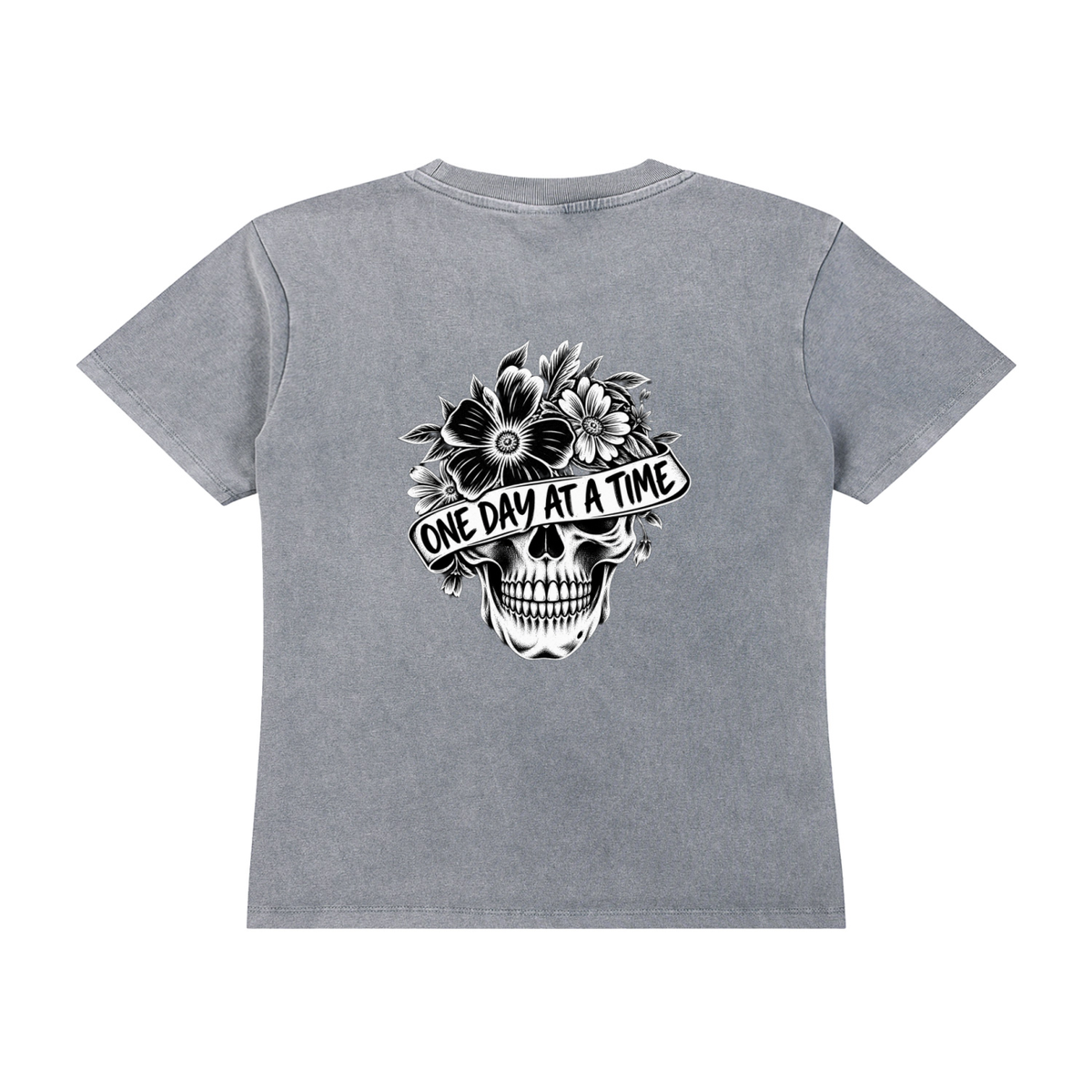 One Day at Time Vintage Wash Drop Shoulder T-shirt