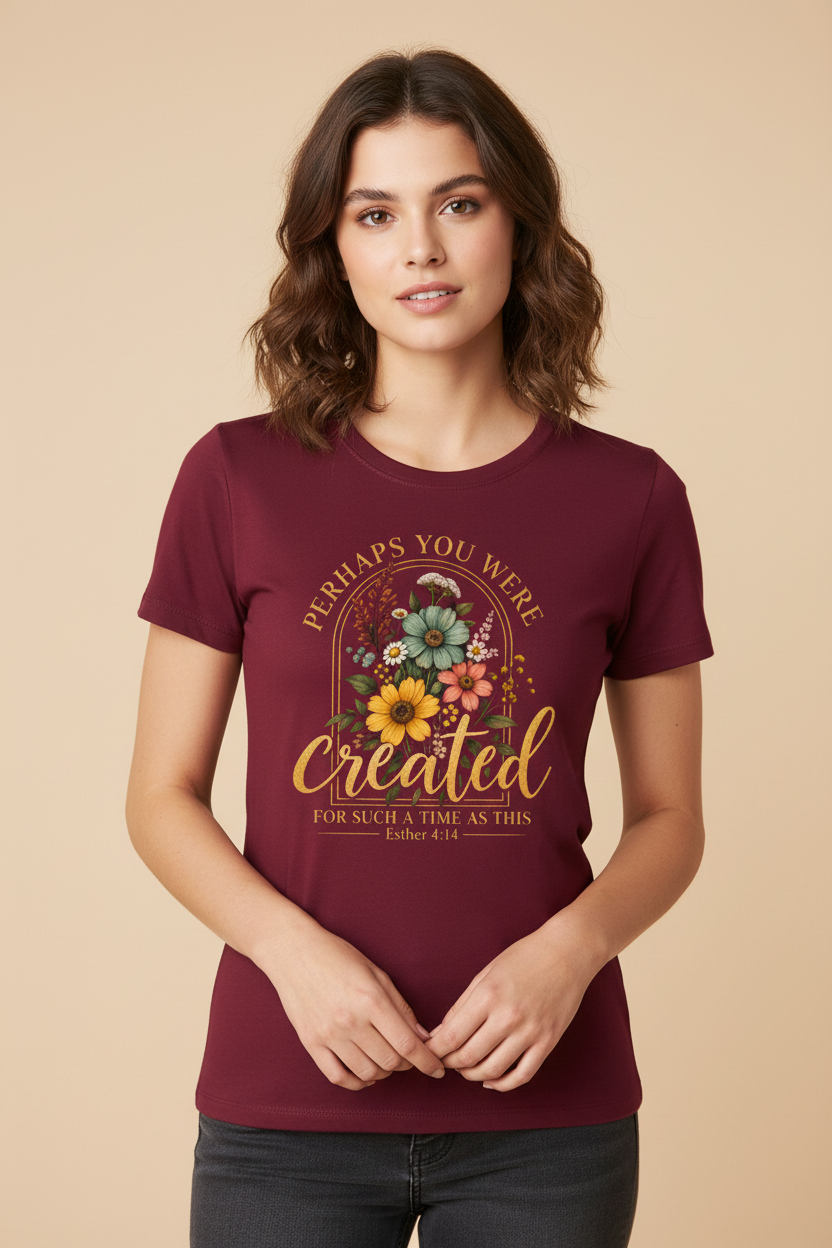Perhaps You Were Made for Such a Time as This Women's Tee — Esther 4:14
