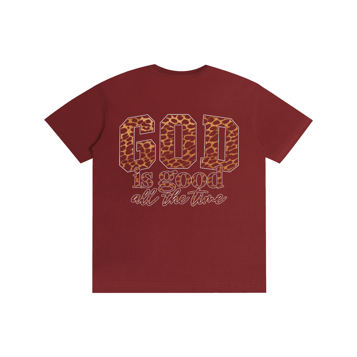 God Is Good All The Time — Cheetah Print Unisex Tee