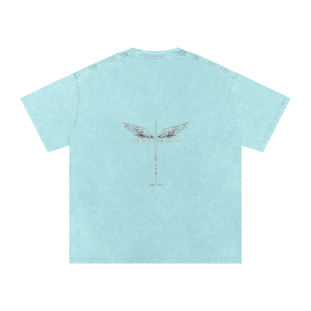The Way The Truth The Life Unisex Snow Washed Tee