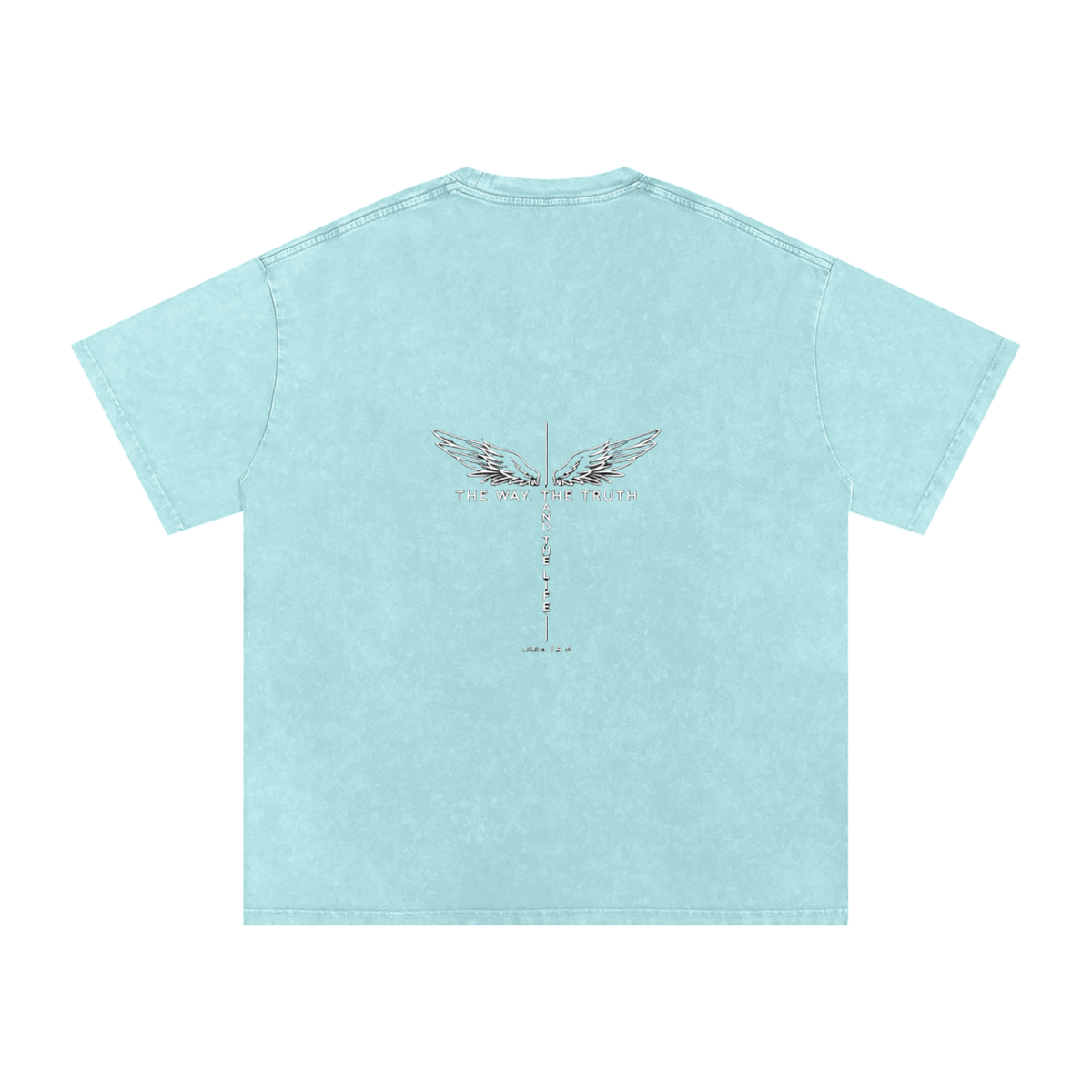 The Way The Truth The Life Unisex Snow Washed Tee