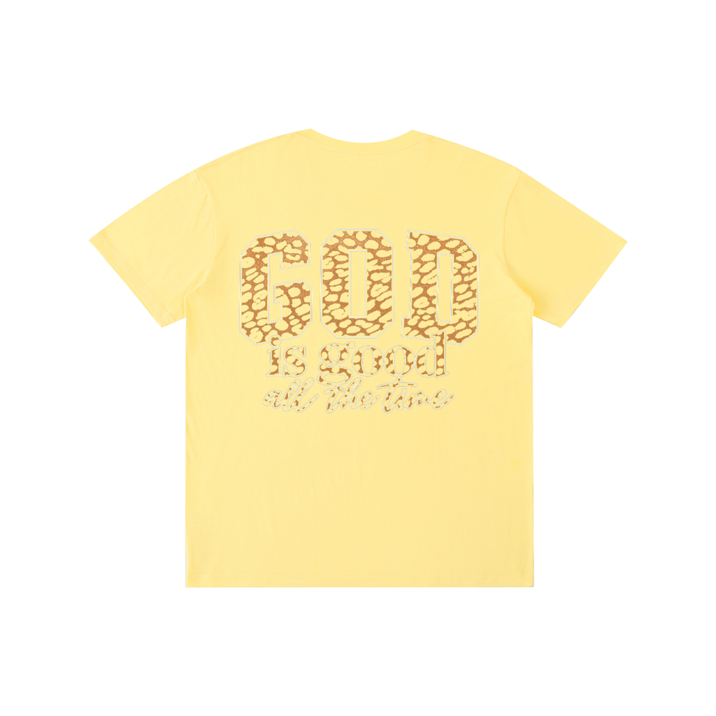 God Is Good All The Time — Cheetah Print Unisex Tee