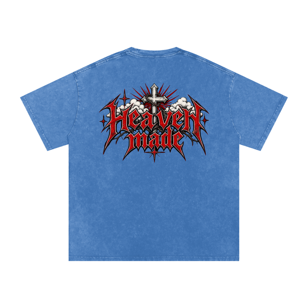 Heavy Metal Heaven Made — Snow Washed Oversized Tee