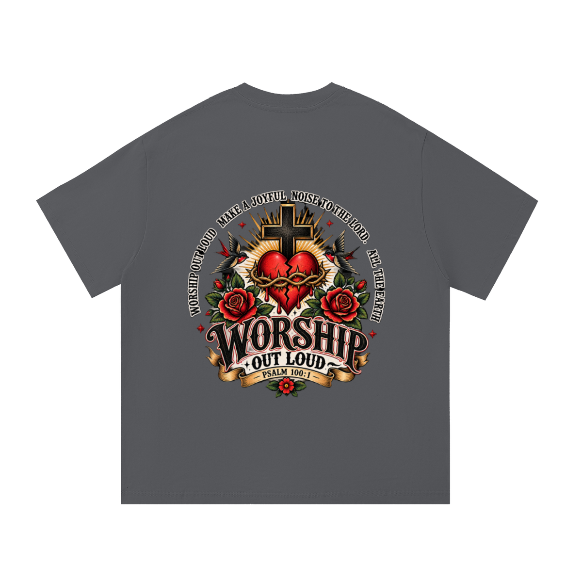 Worship Out Loud Unisex Essential Tee – Psalm 100:1