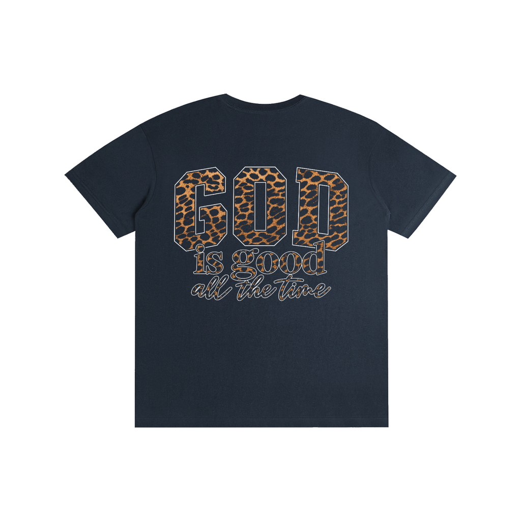 God Is Good All The Time — Cheetah Print Unisex Tee