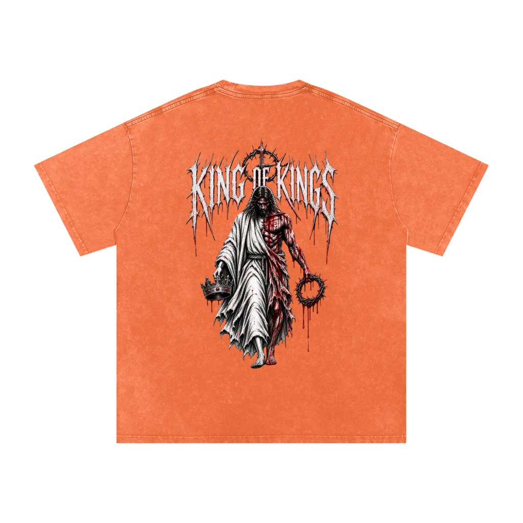 King of Kings — Snow Washed Oversized Tee