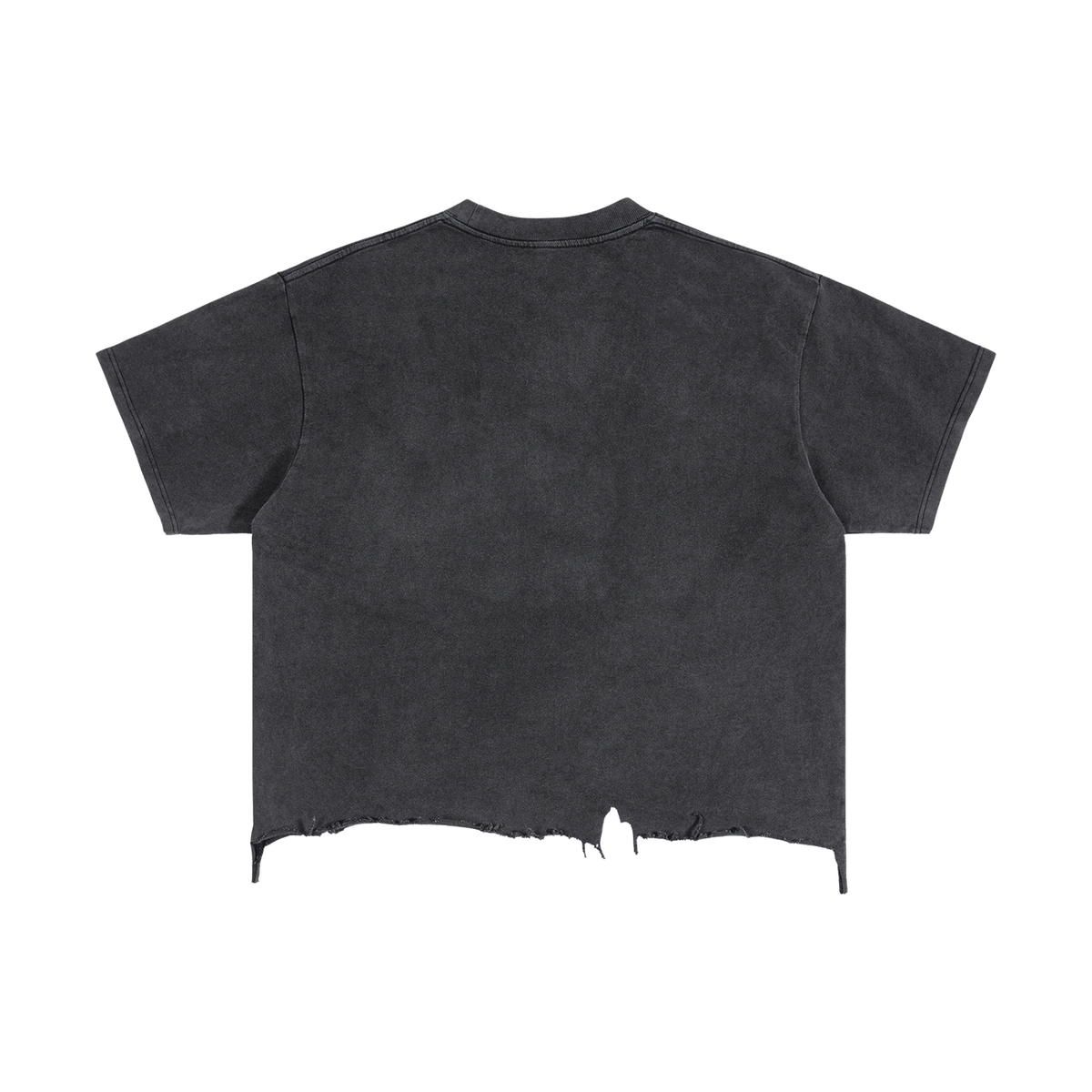 Sober Vintage Wash Boxy Distressed Hem T-Shirt