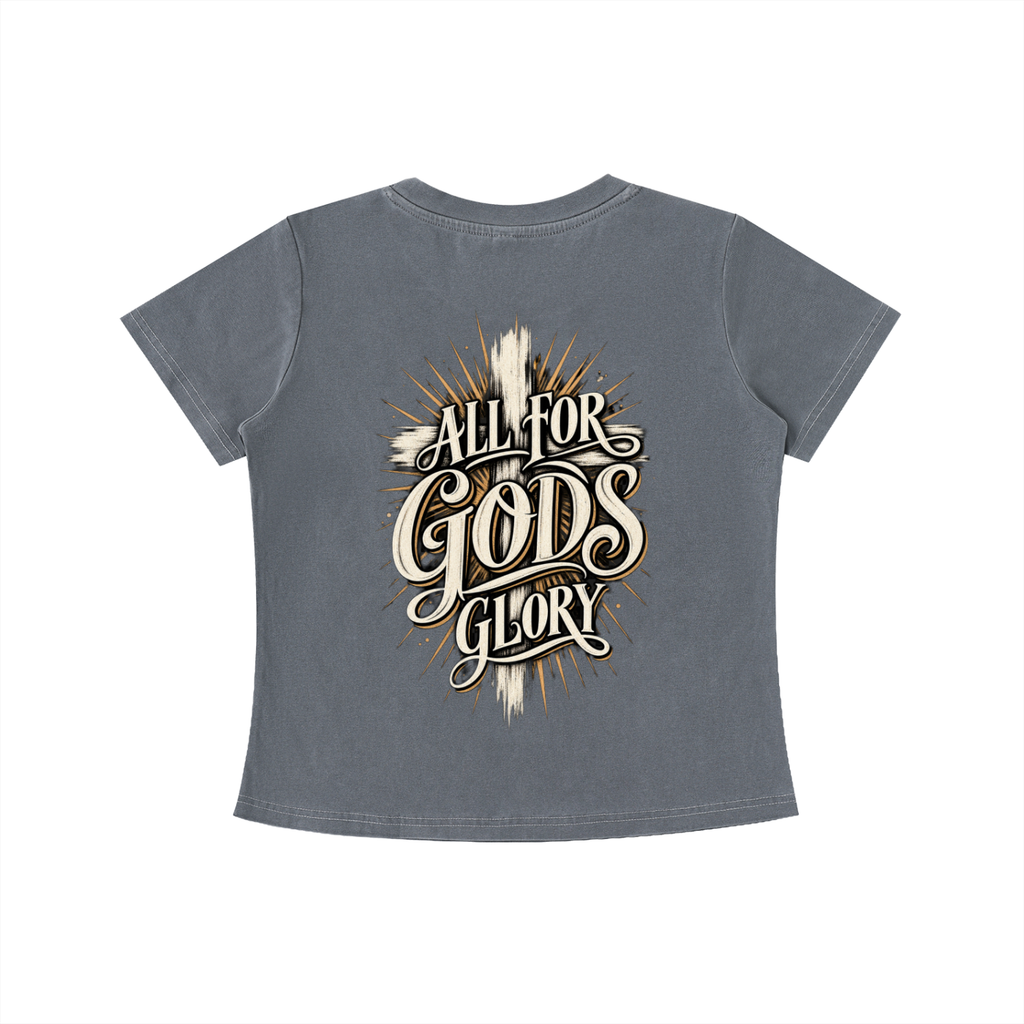 All for God's Glory Women's Crop Tee