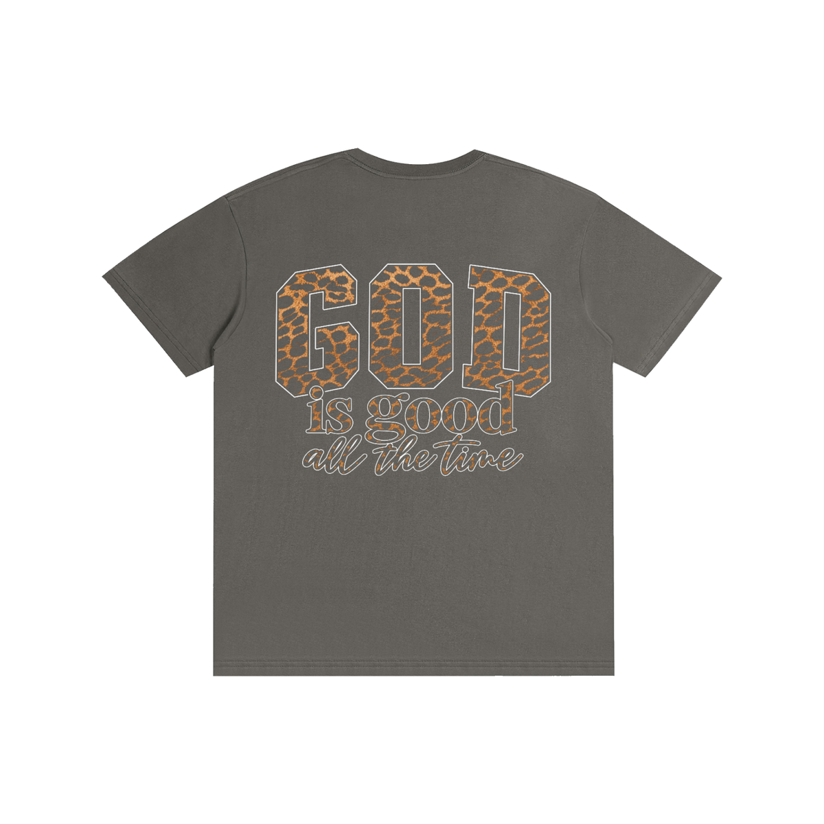 God Is Good All The Time — Cheetah Print Unisex Tee