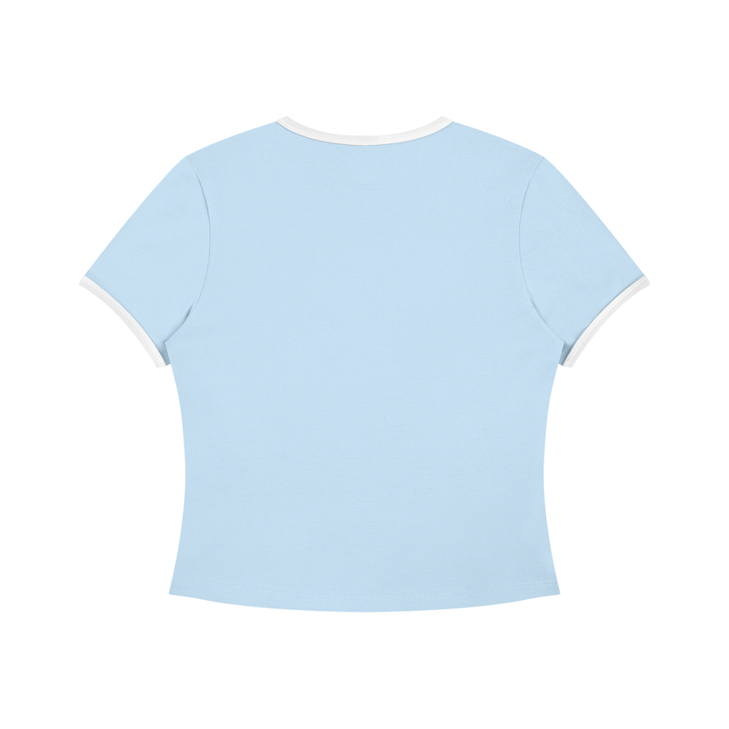 I Could Be Meaner But Jesus Says No — Color Block Crop Tee