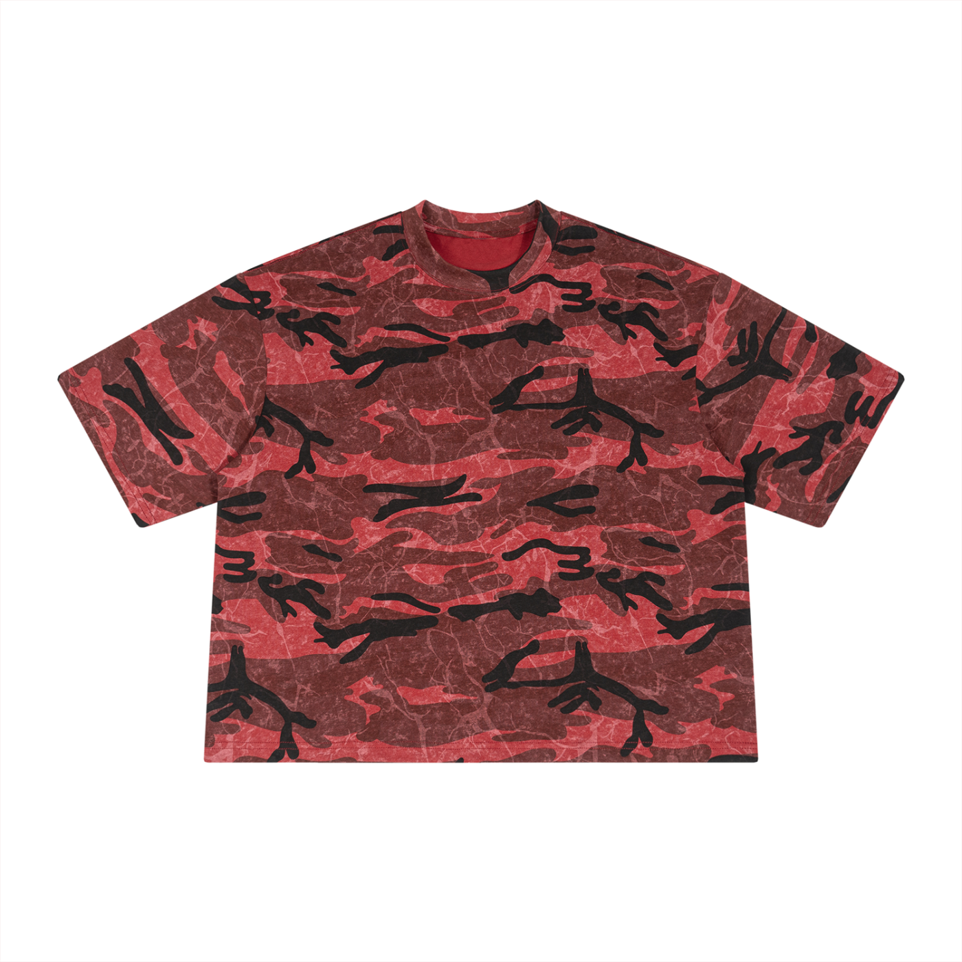 Unisex Boxy Camo Print T-Shirt