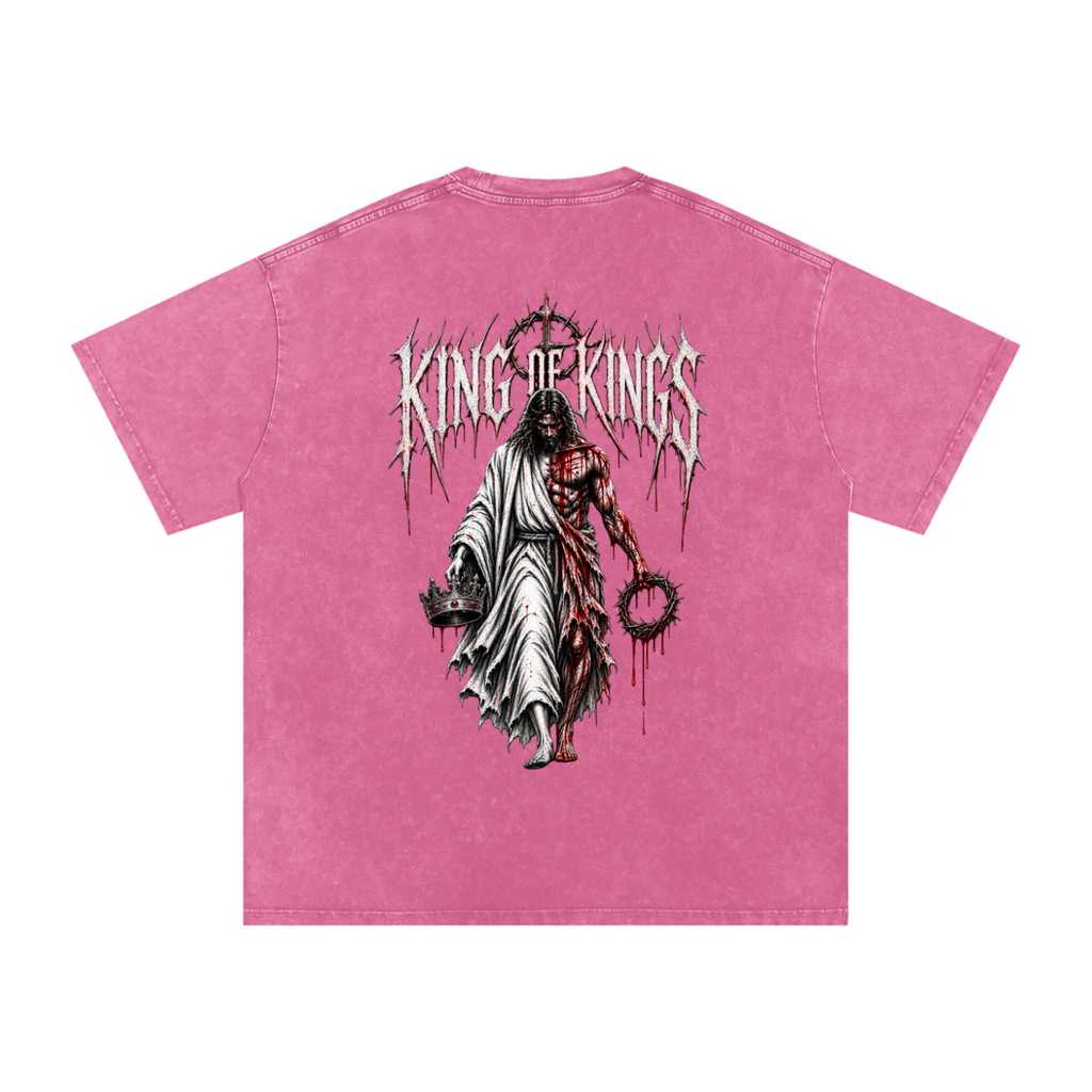 King of Kings — Snow Washed Oversized Tee