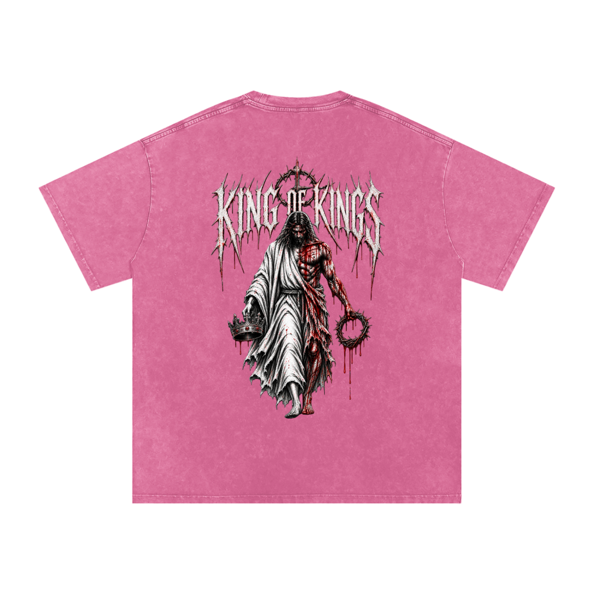 King of Kings — Snow Washed Oversized Tee