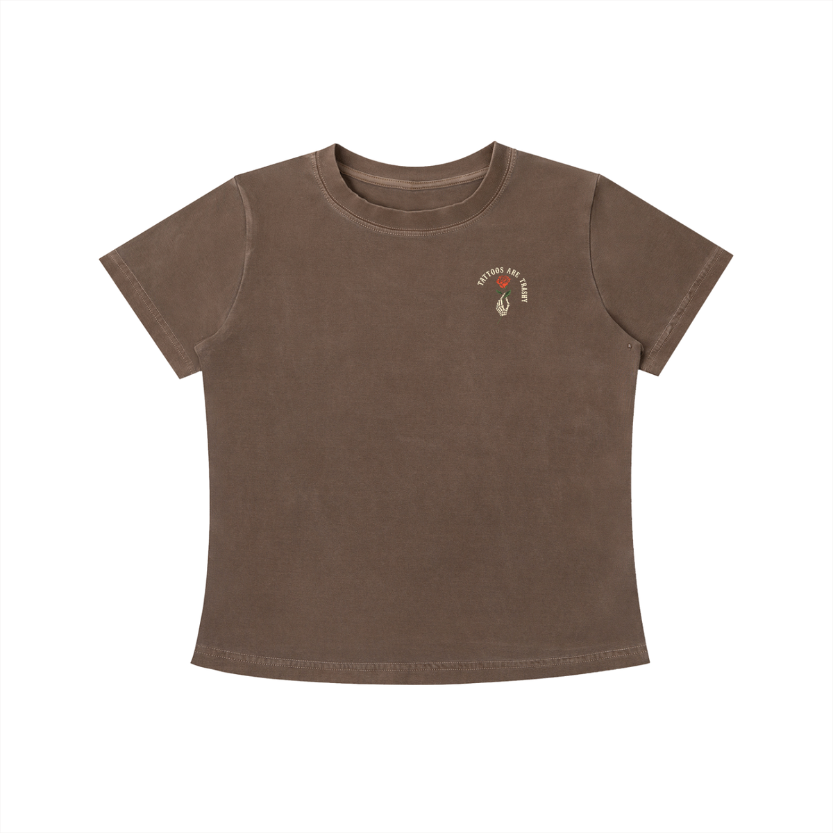 Tattoos Are Trashy Women's Crop Tee