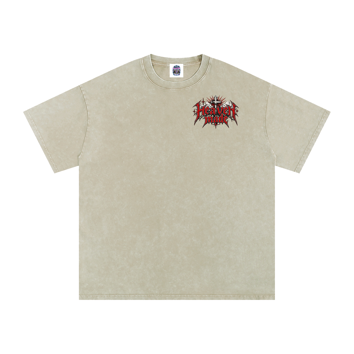 Heavy Metal Heaven Made — Snow Washed Oversized Tee