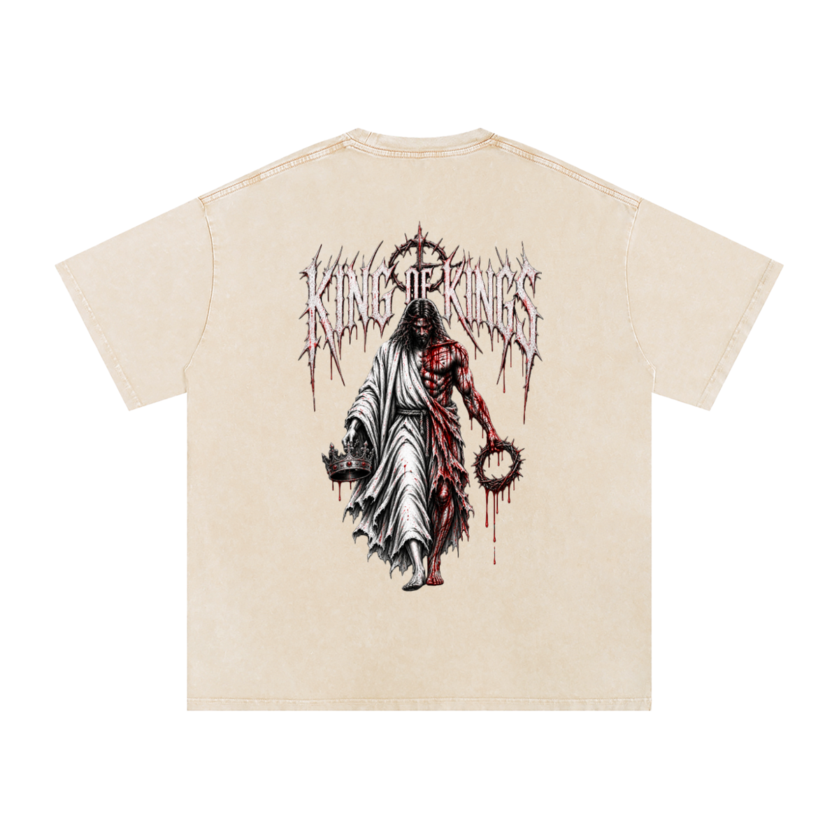 King of Kings — Snow Washed Oversized Tee